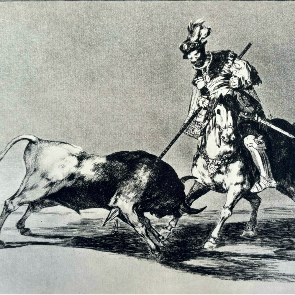 Rodrigo de Vivar, Cid Champion Original Antique Vintage Fine Art GOYA Print 60’s - Picture 3 of 6
